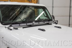 Jeep Gladiator LED Light Bar Kit - Hood - Diode Dynamics - SS50 Stage Series - Amber - `18-`21